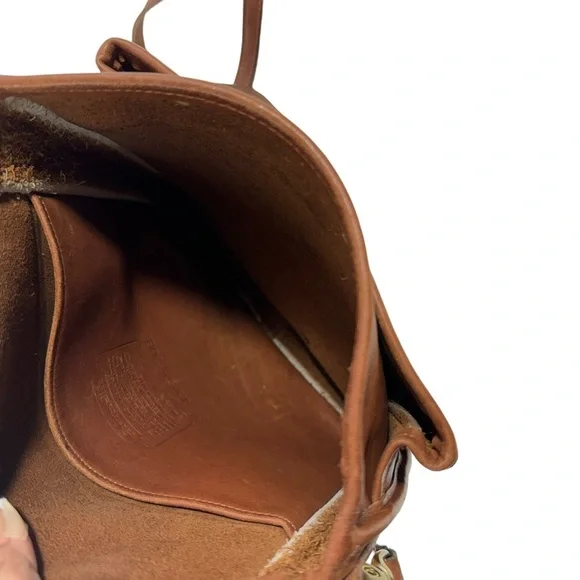 Vintage Coach British Tan Leather Station Crossbody Bag - Picture 13 of 16